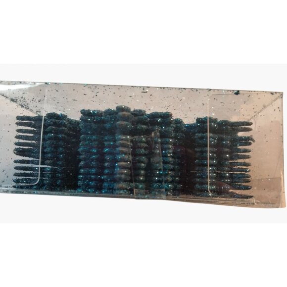 Holiday Time 12 Blue Glitter Snowflake Christmas Ornaments 4 x 4 inch - Picture 5 of 7